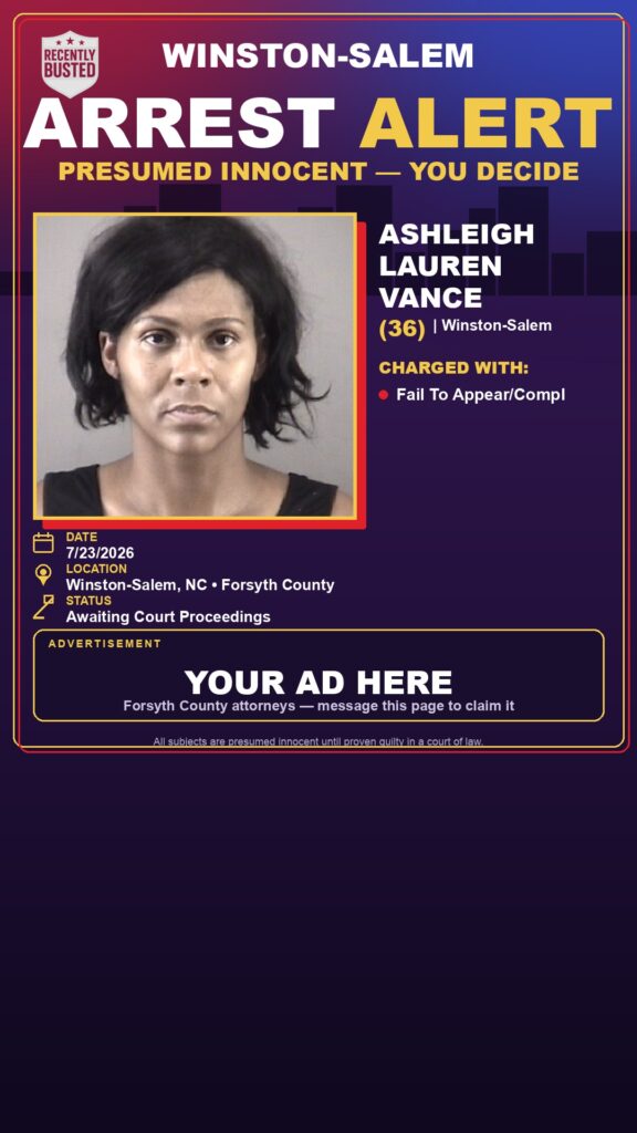 Booking photo of ASHLEIGH LAUREN VANCE