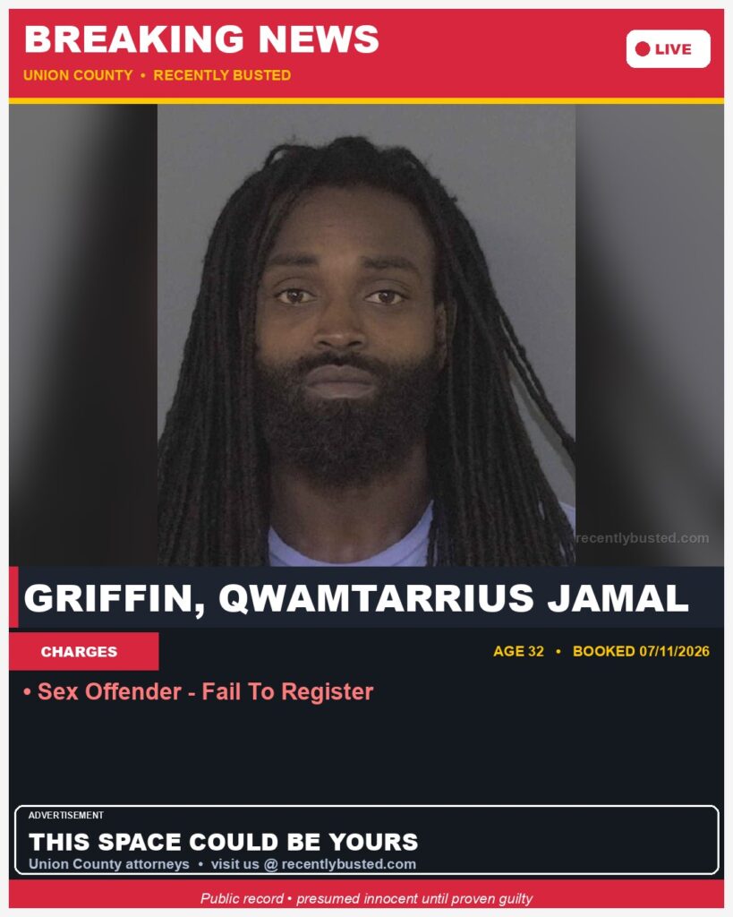 Booking photo of GRIFFIN, QWAMTARRIUS JAMAL