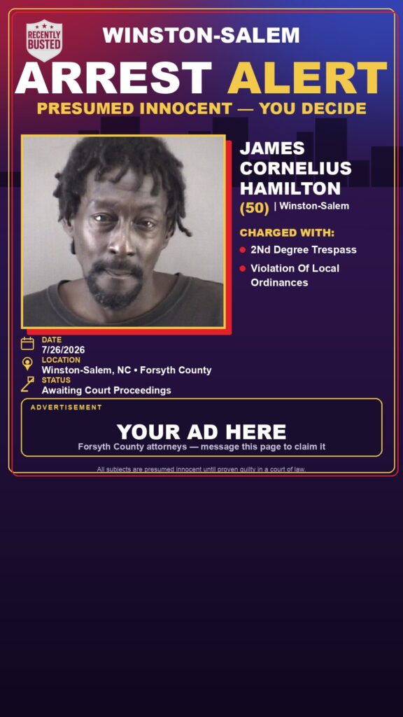 Booking photo of JAMES CORNELIUS HAMILTON