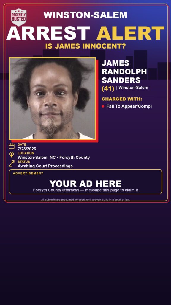Booking photo of JAMES RANDOLPH SANDERS