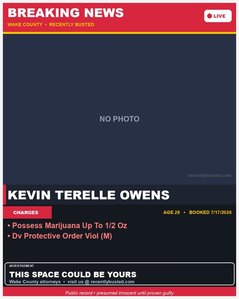 Booking photo of KEVIN TERELLE OWENS