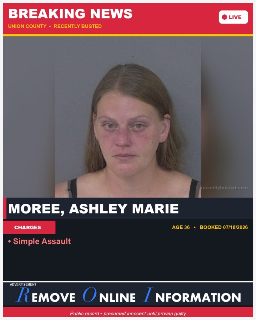 Booking photo of MOREE, ASHLEY MARIE