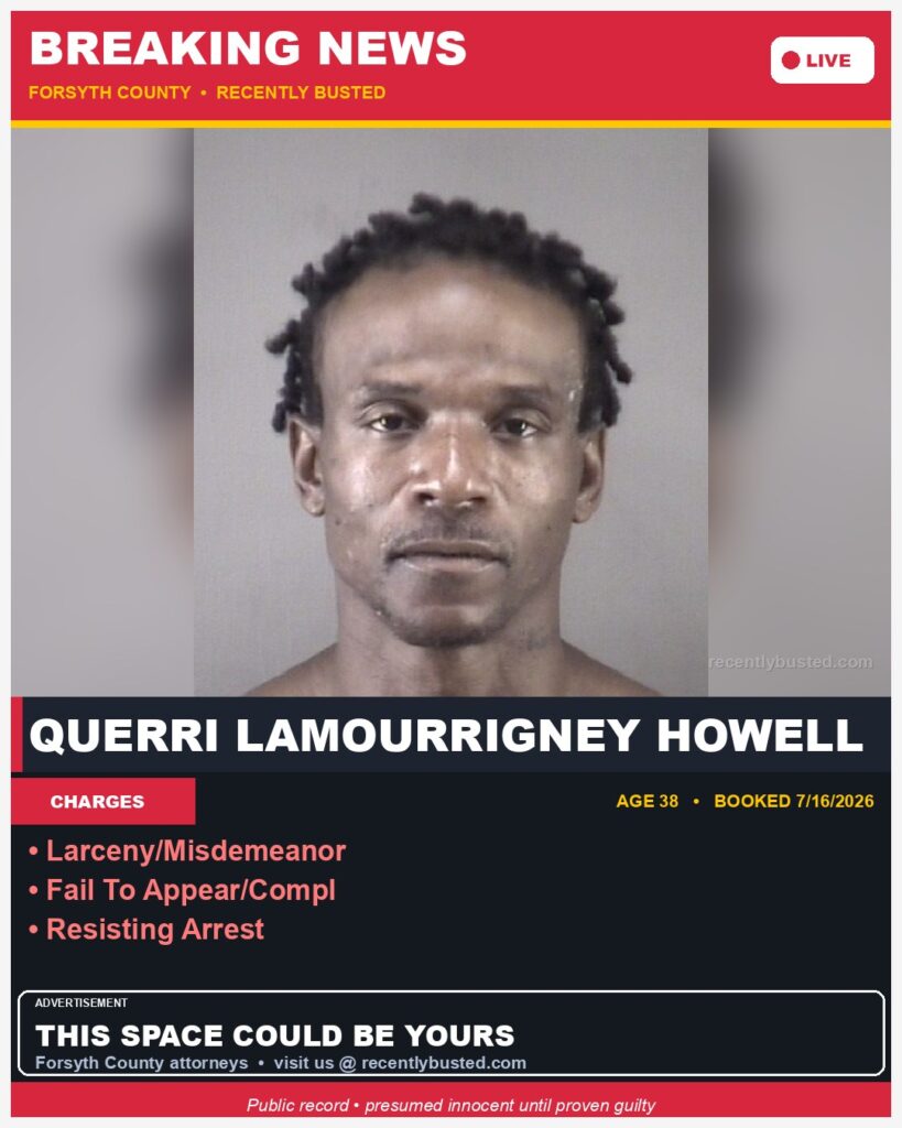 Booking photo of QUERRI LAMOURRIGNEY HOWELL