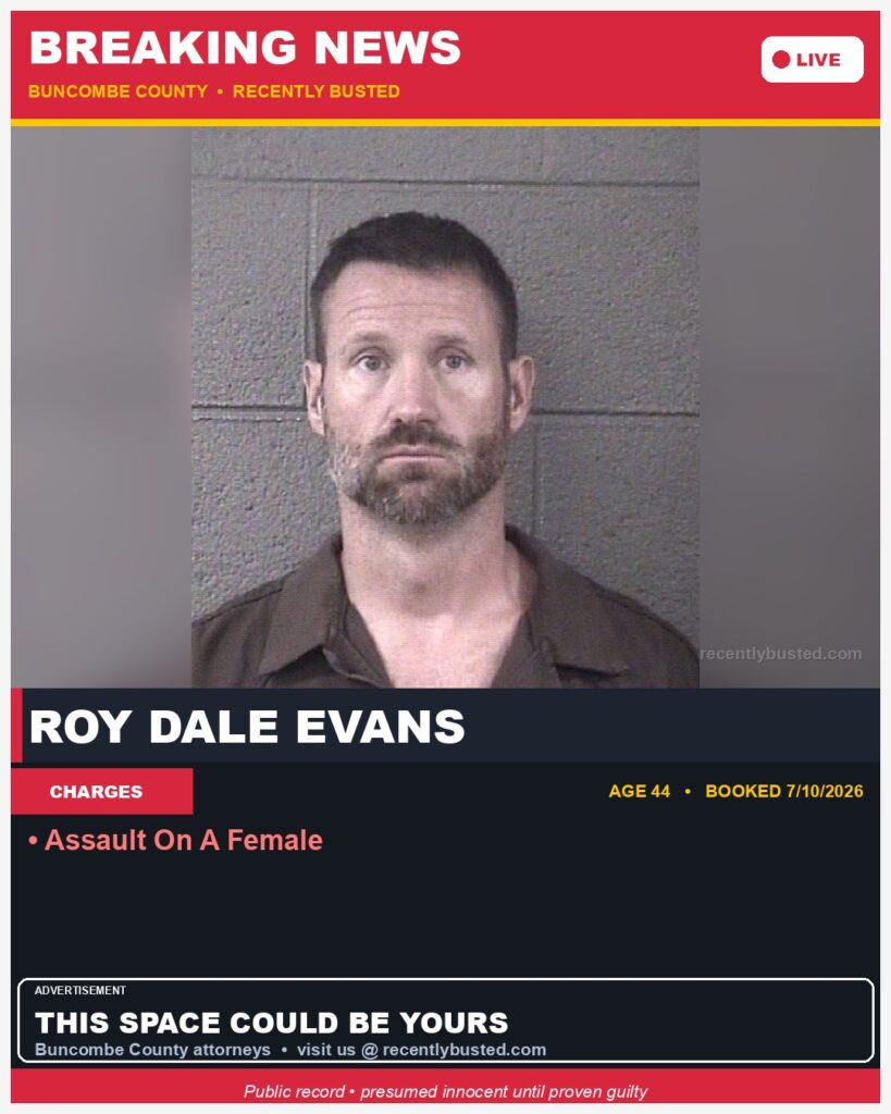 Booking photo of ROY DALE EVANS
