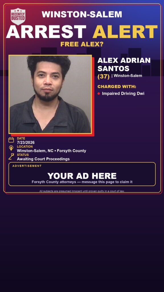 Booking photo of ALEX ADRIAN SANTOS