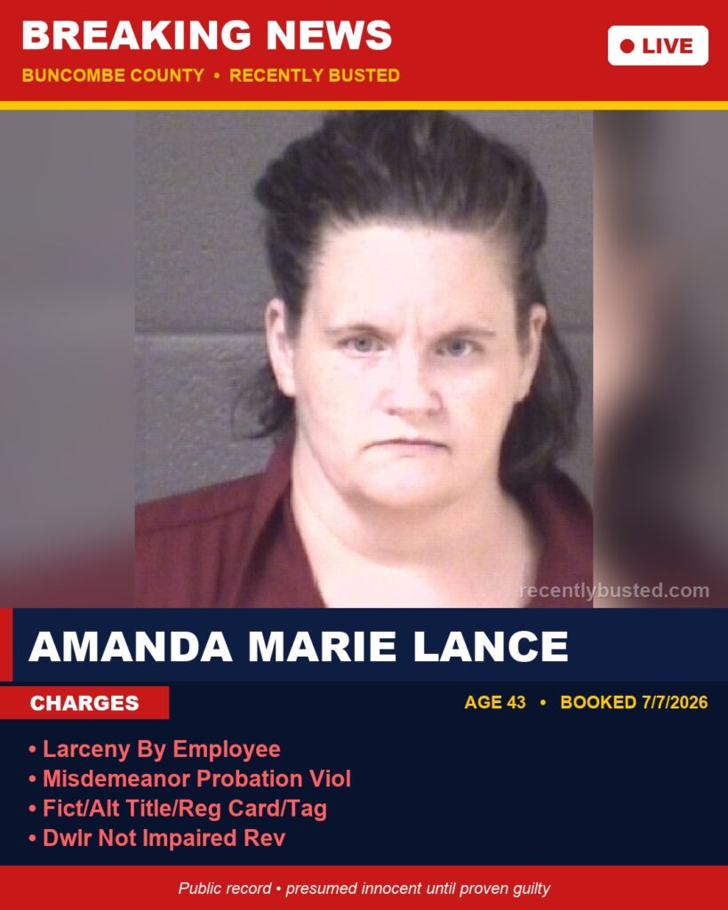 Booking photo of AMANDA MARIE LANCE