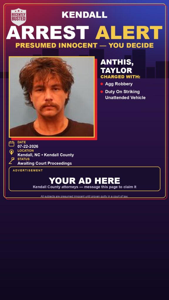 Booking photo of Anthis, Taylor