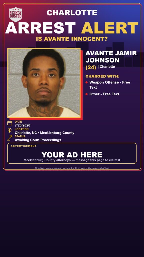 Booking photo of AVANTE JAMIR JOHNSON