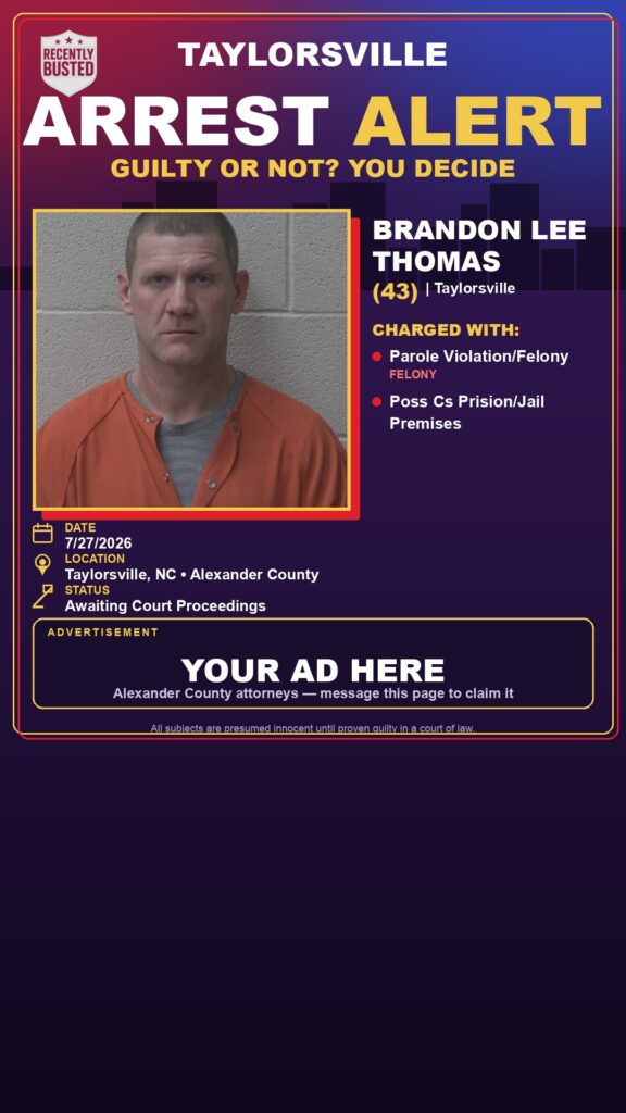 Booking photo of BRANDON LEE THOMAS