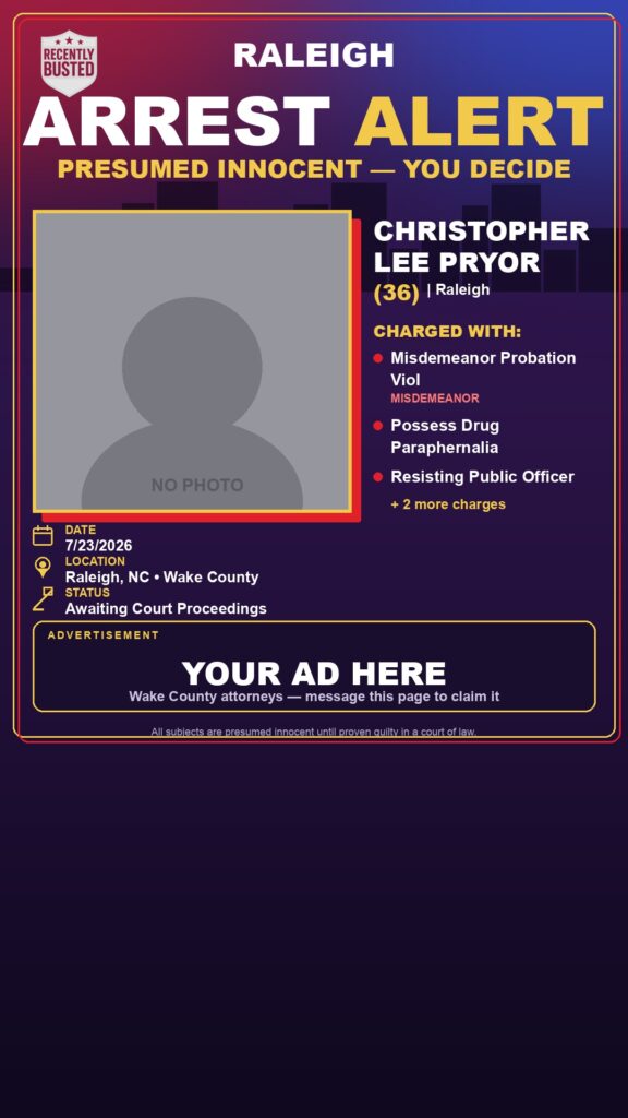 Booking photo of CHRISTOPHER LEE PRYOR