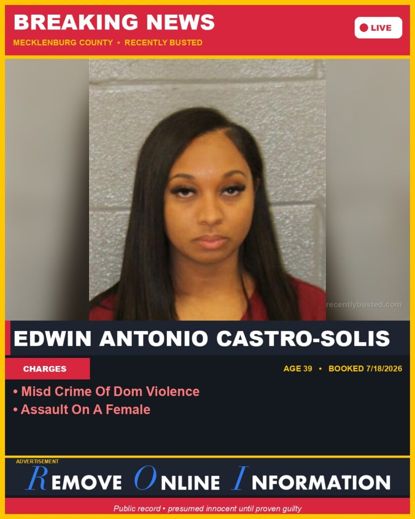 Booking photo of EDWIN ANTONIO CASTRO-SOLIS