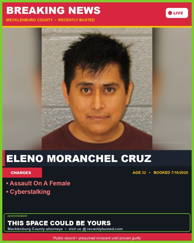 Booking photo of ELENO MORANCHEL CRUZ