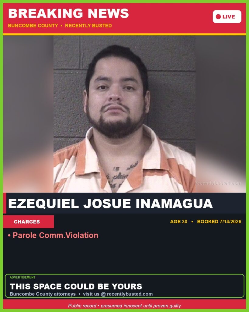 Booking photo of EZEQUIEL JOSUE INAMAGUA