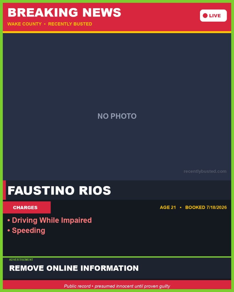 Booking photo of FAUSTINO RIOS