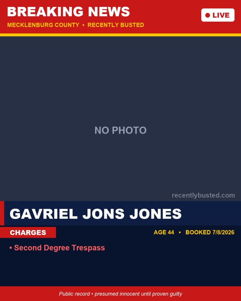 Booking photo of GAVRIEL JONS JONES