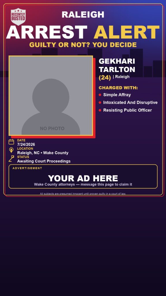 Booking photo of GEKHARI TARLTON