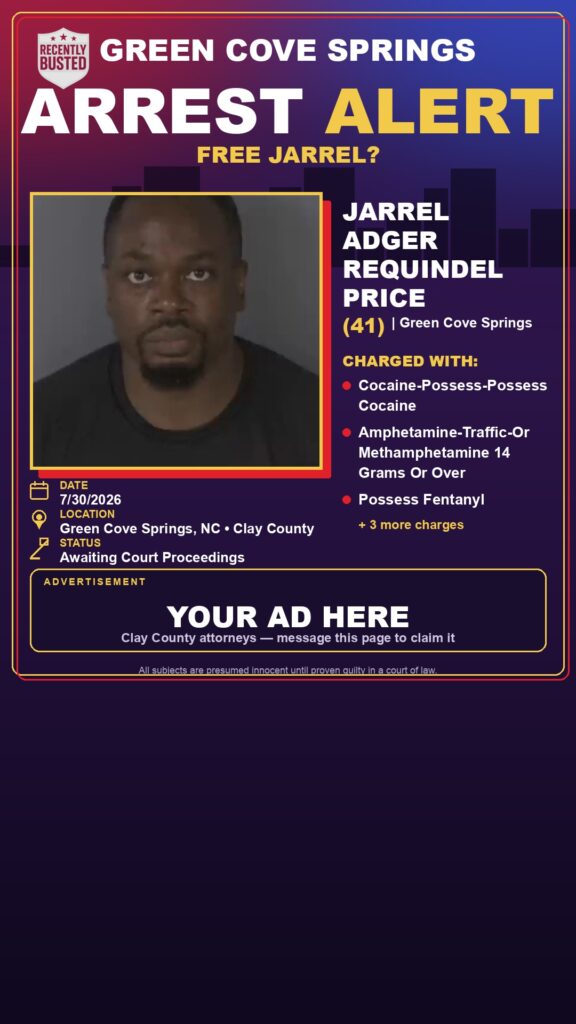 Arrest report - JARREL ADGER REQUINDEL PRICE