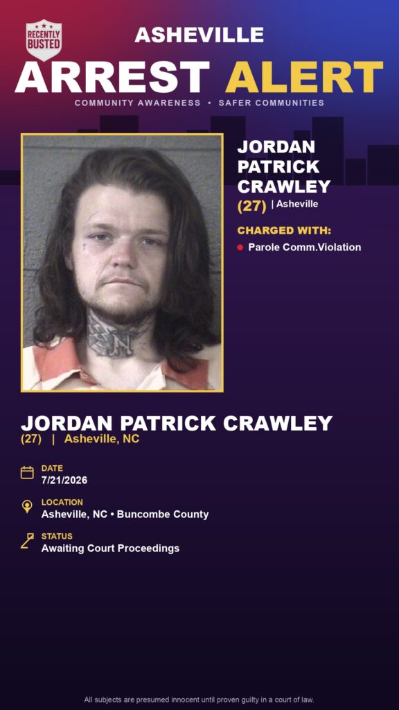 Booking photo of JORDAN PATRICK CRAWLEY