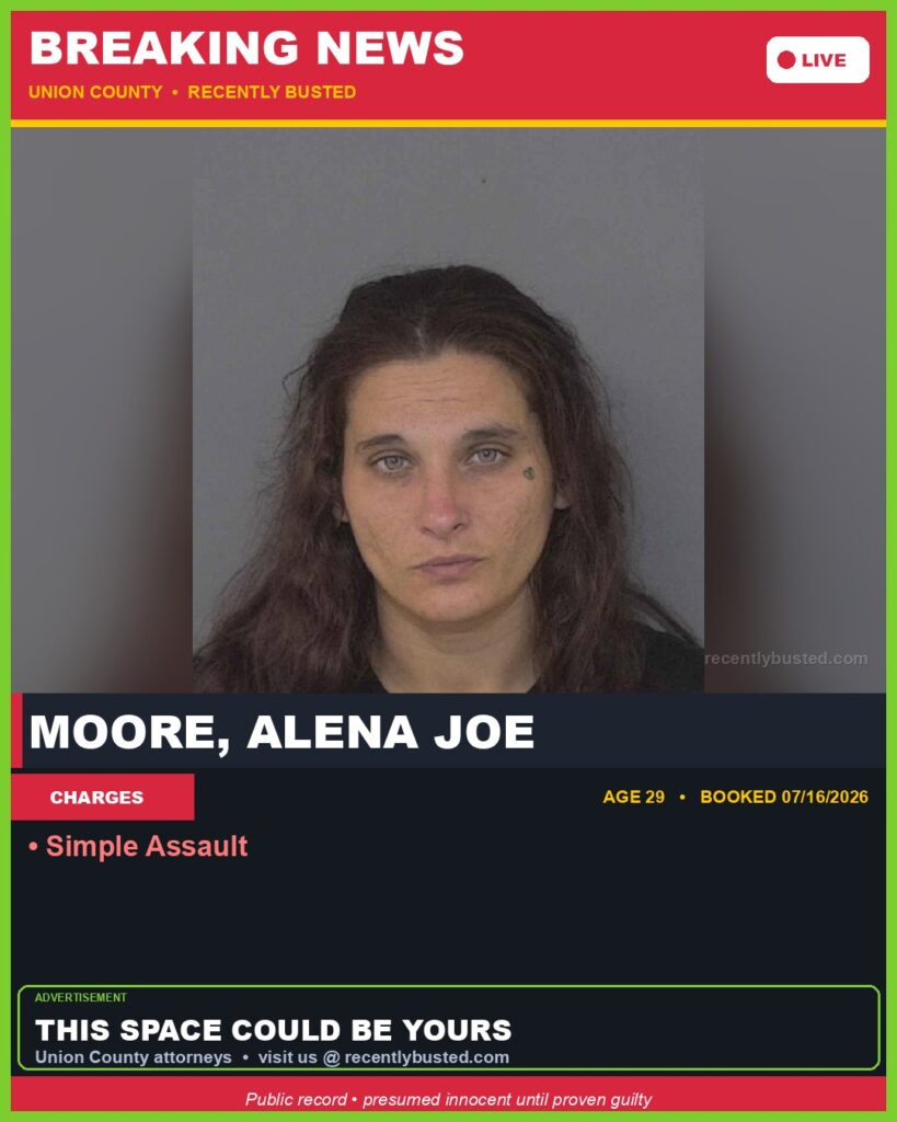 Booking photo of MOORE, ALENA JOE