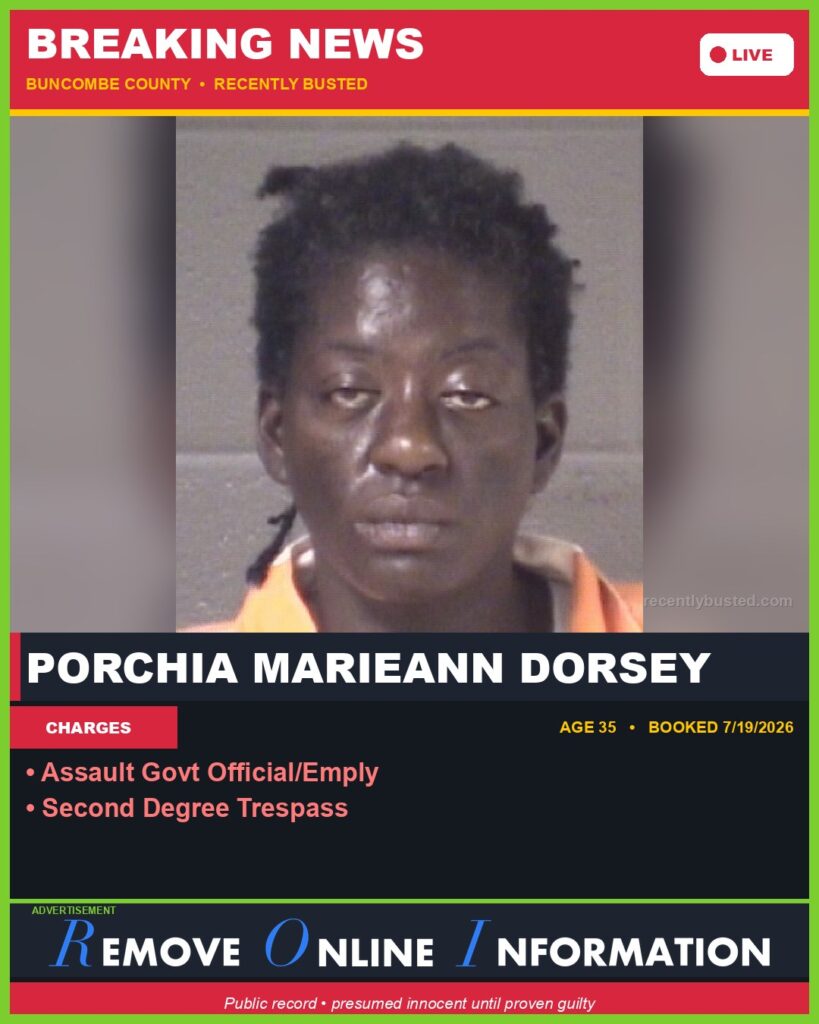 Booking photo of PORCHIA MARIEANN DORSEY