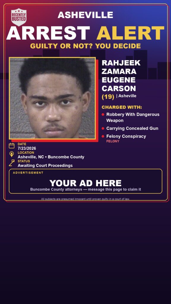 Booking photo of RAHJEEK ZAMARA EUGENE CARSON