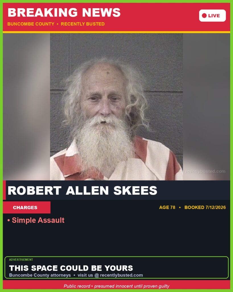 Booking photo of ROBERT ALLEN SKEES