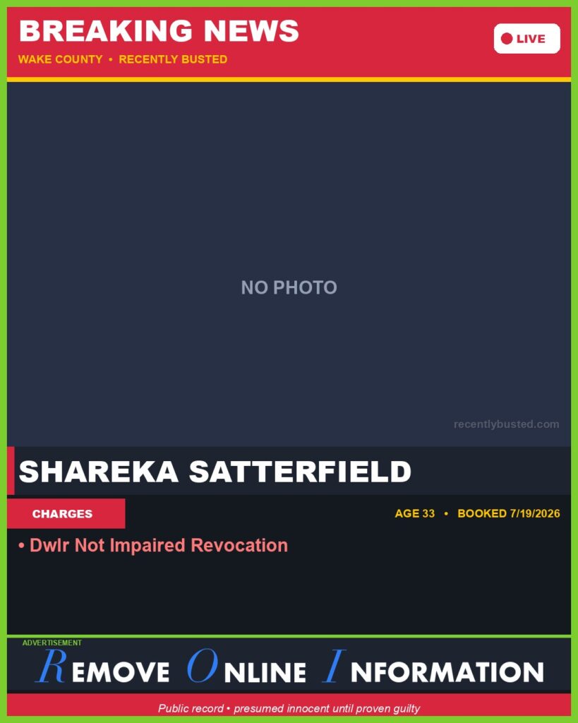 Booking photo of SHAREKA SATTERFIELD