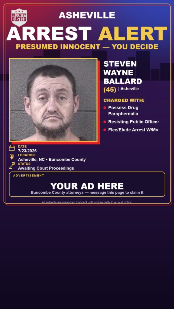 Booking photo of STEVEN WAYNE BALLARD