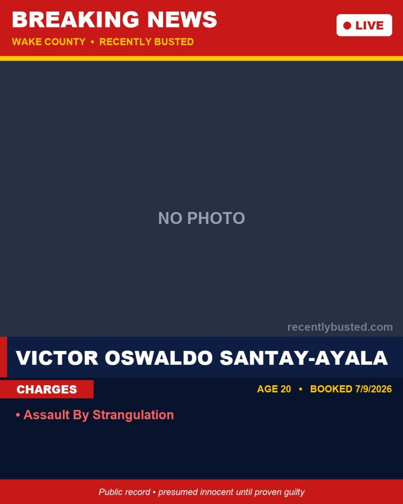 Booking photo of VICTOR OSWALDO SANTAY-AYALA