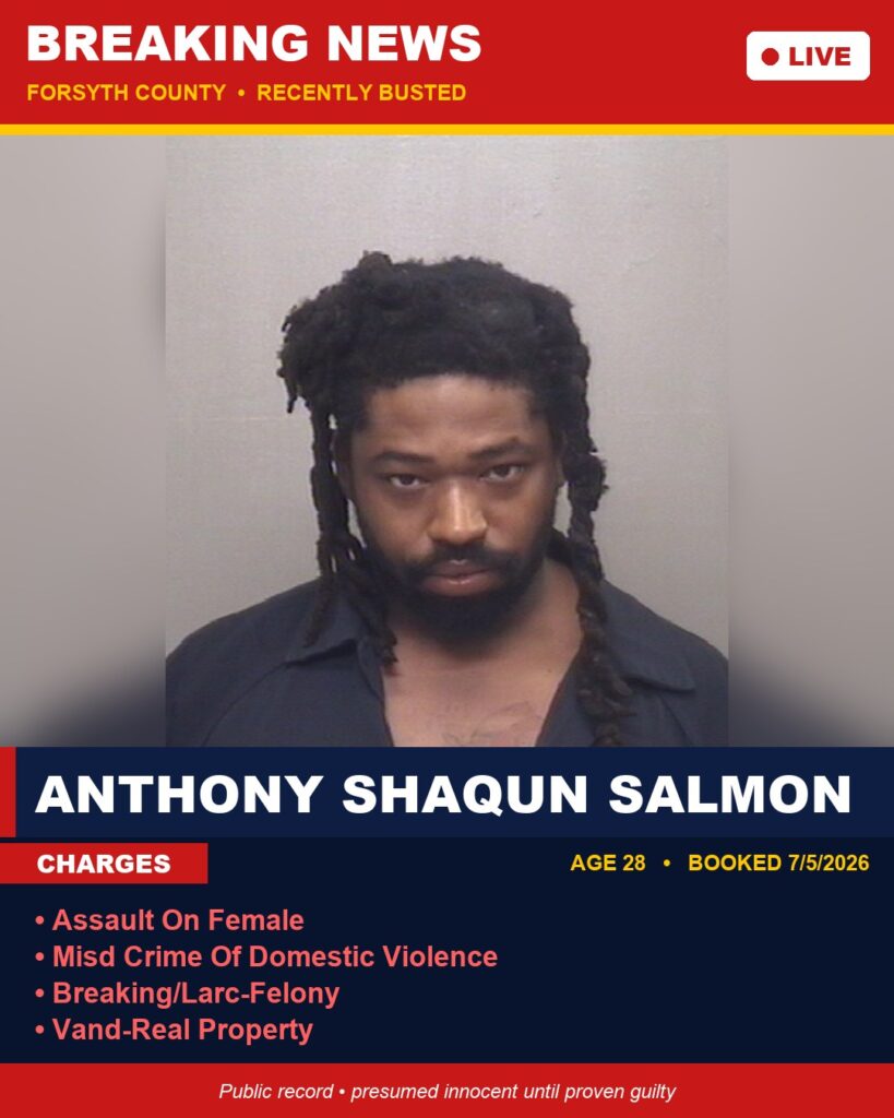 Booking photo of ANTHONY SHAQUN SALMON