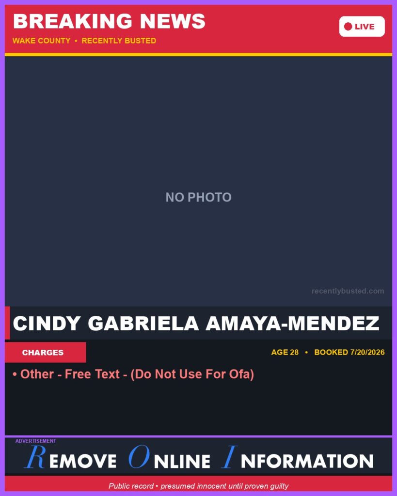 Booking photo of CINDY GABRIELA AMAYA-MENDEZ