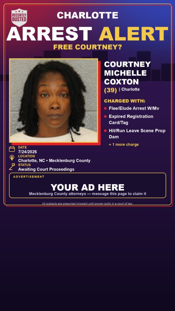 Booking photo of COURTNEY MICHELLE COXTON