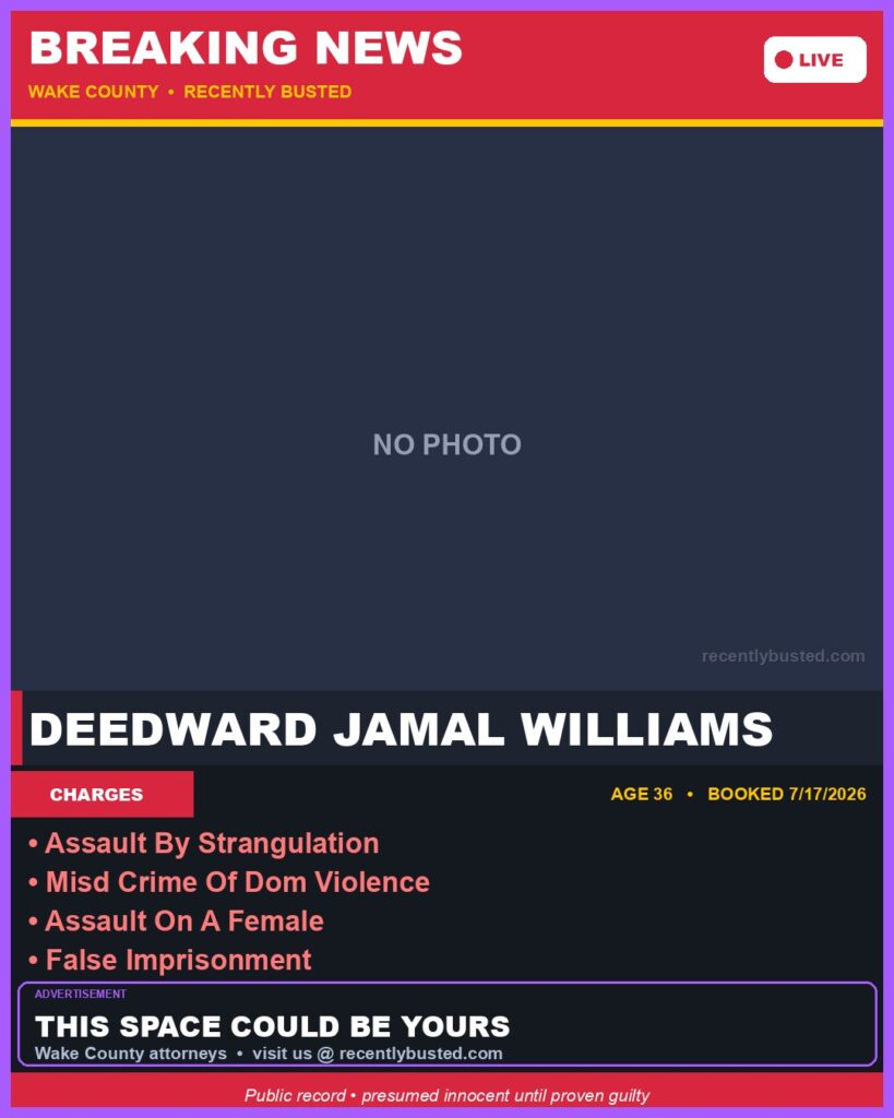 Booking photo of DEEDWARD JAMAL WILLIAMS