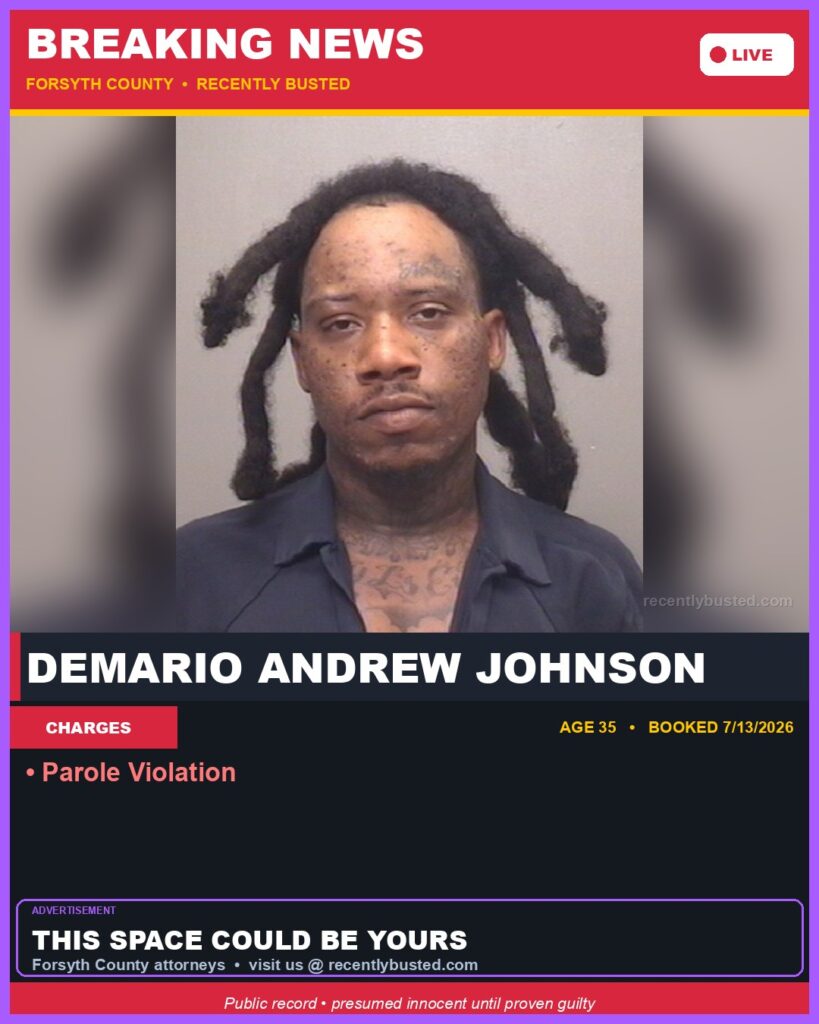Booking photo of DEMARIO ANDREW JOHNSON