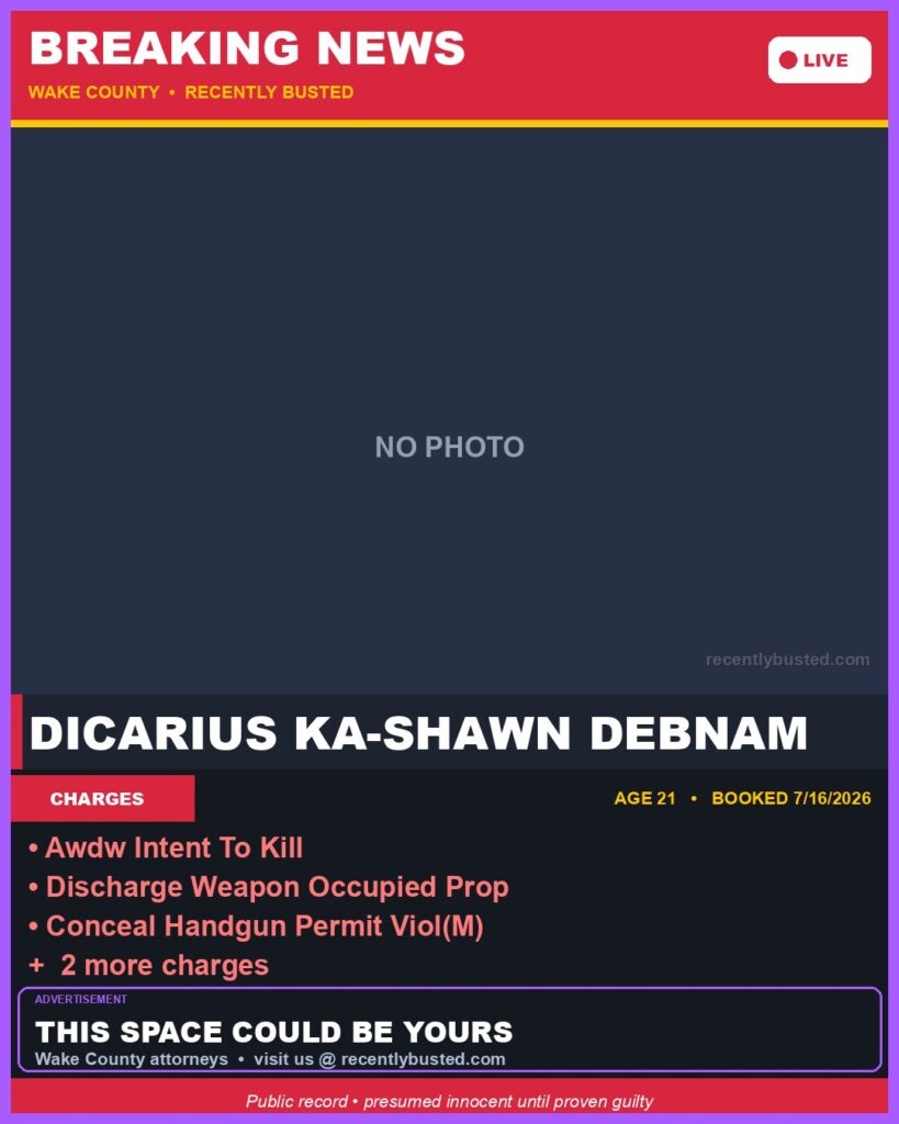 Booking photo of DICARIUS KA-SHAWN DEBNAM