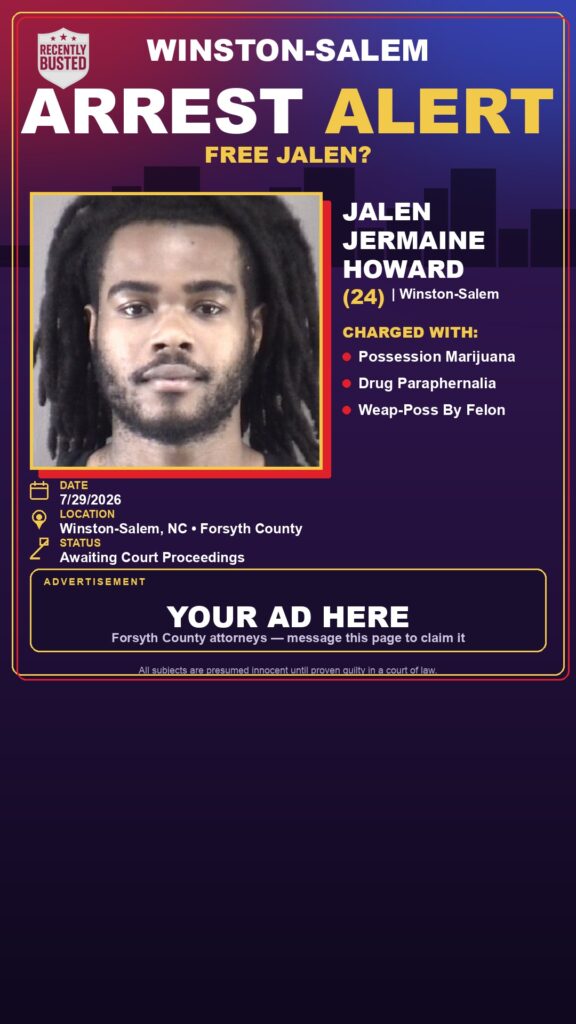 Arrest report - JALEN JERMAINE HOWARD