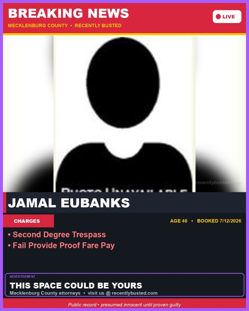 Booking photo of JAMAL EUBANKS