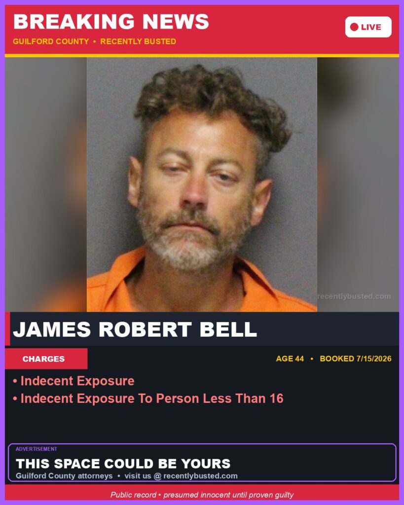 Booking photo of JAMES ROBERT BELL