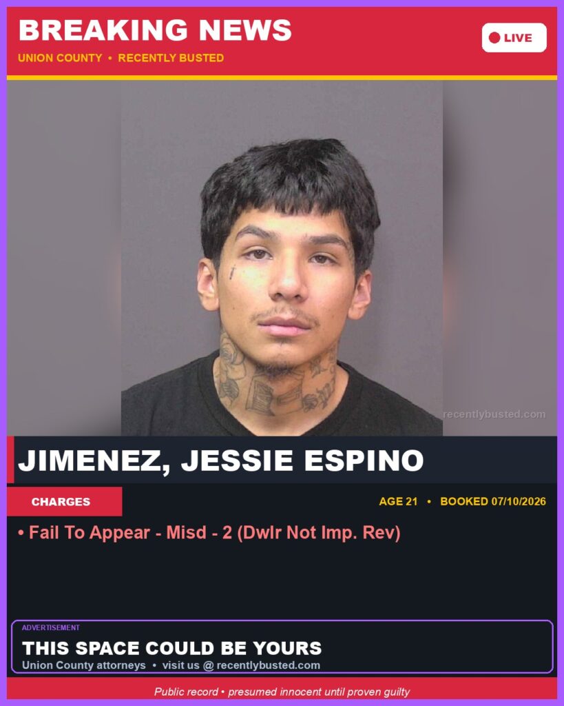 Booking photo of JIMENEZ, JESSIE ESPINO