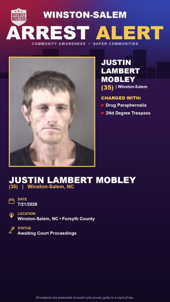 Booking photo of JUSTIN LAMBERT MOBLEY