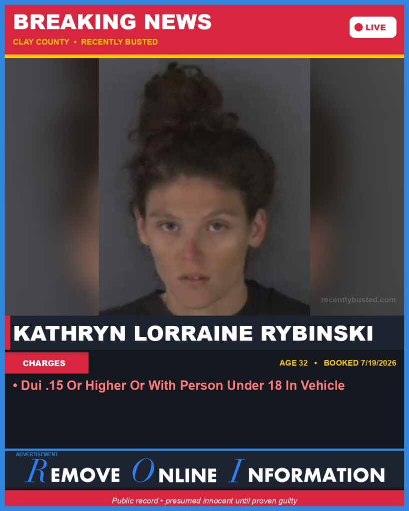Booking photo of KATHRYN LORRAINE RYBINSKI