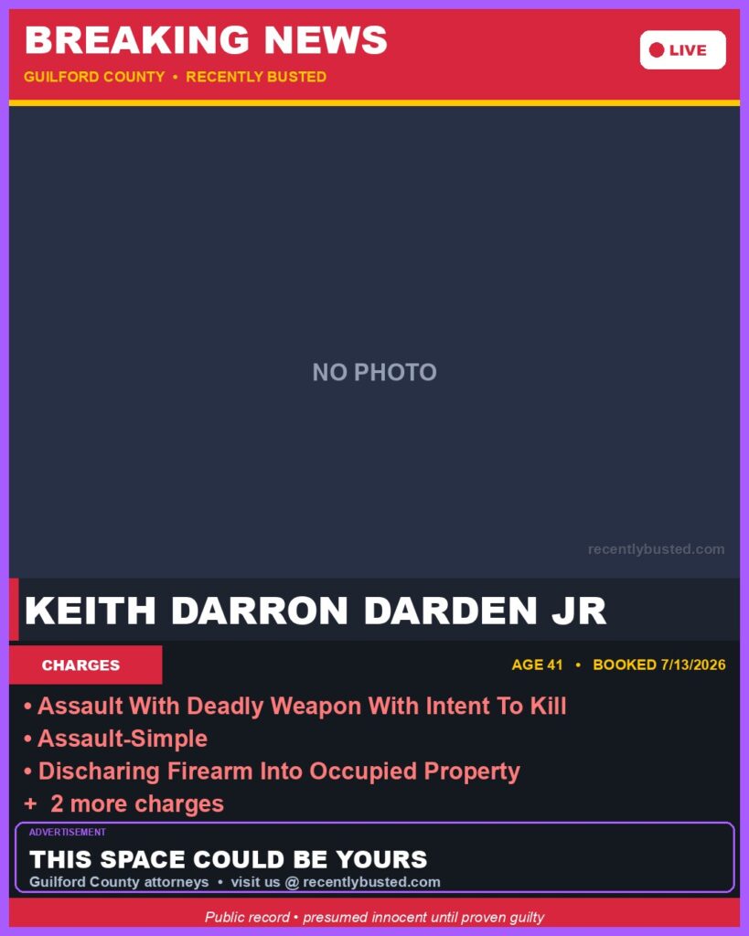 Booking photo of KEITH DARRON DARDEN JR