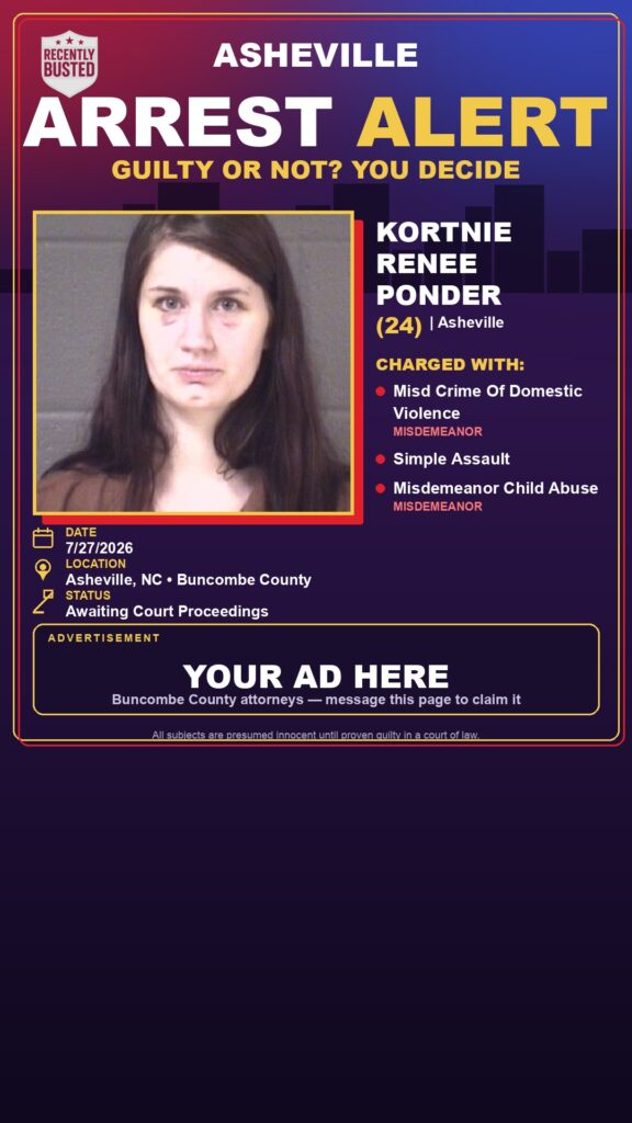 Booking photo of KORTNIE RENEE PONDER
