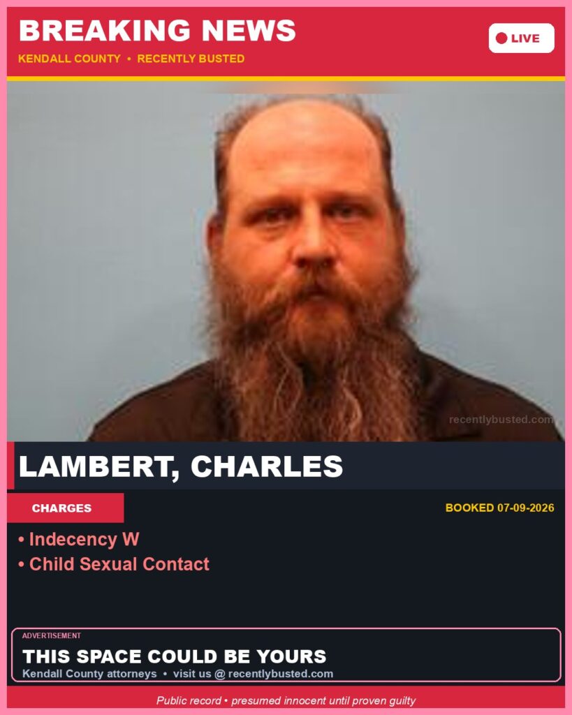 Booking photo of Lambert, Charles