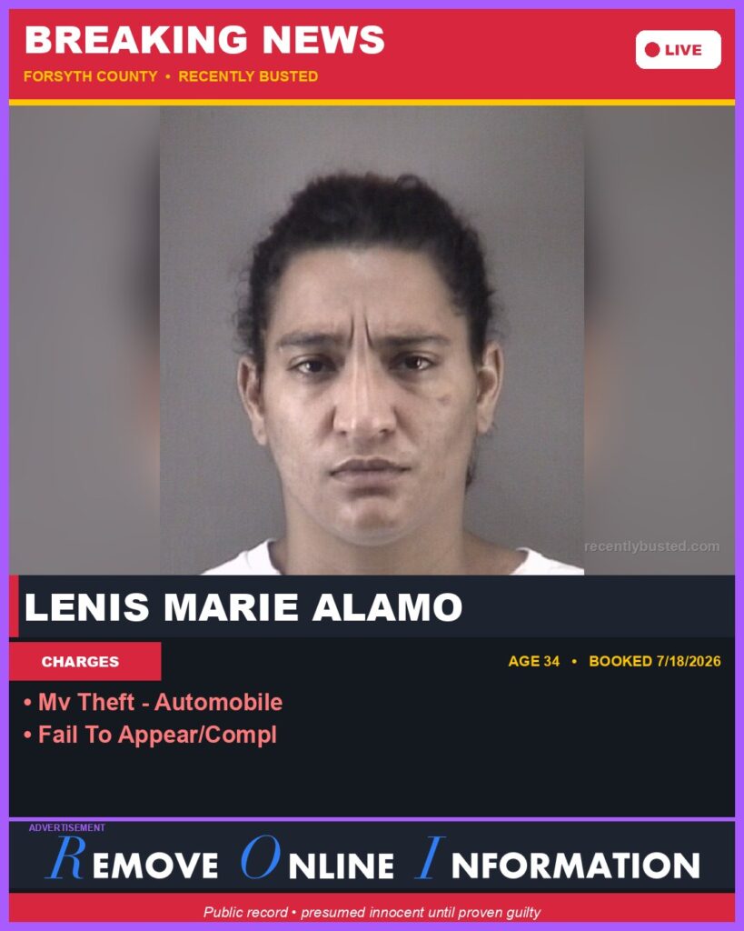 Booking photo of LENIS MARIE ALAMO