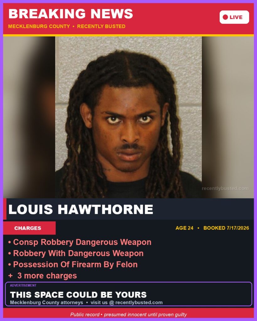 Booking photo of LOUIS HAWTHORNE