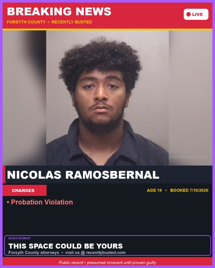 Booking photo of NICOLAS RAMOSBERNAL
