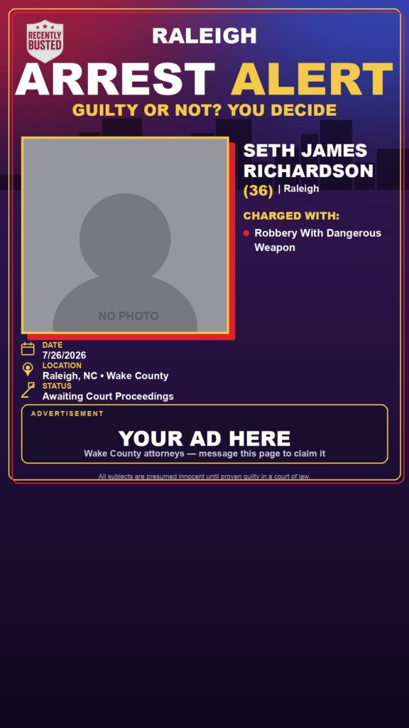 Booking photo of SETH JAMES RICHARDSON