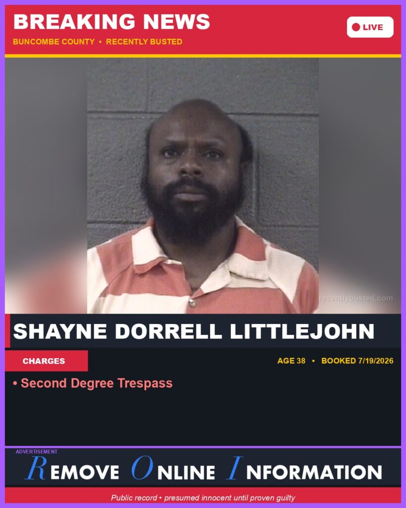Booking photo of SHAYNE DORRELL LITTLEJOHN