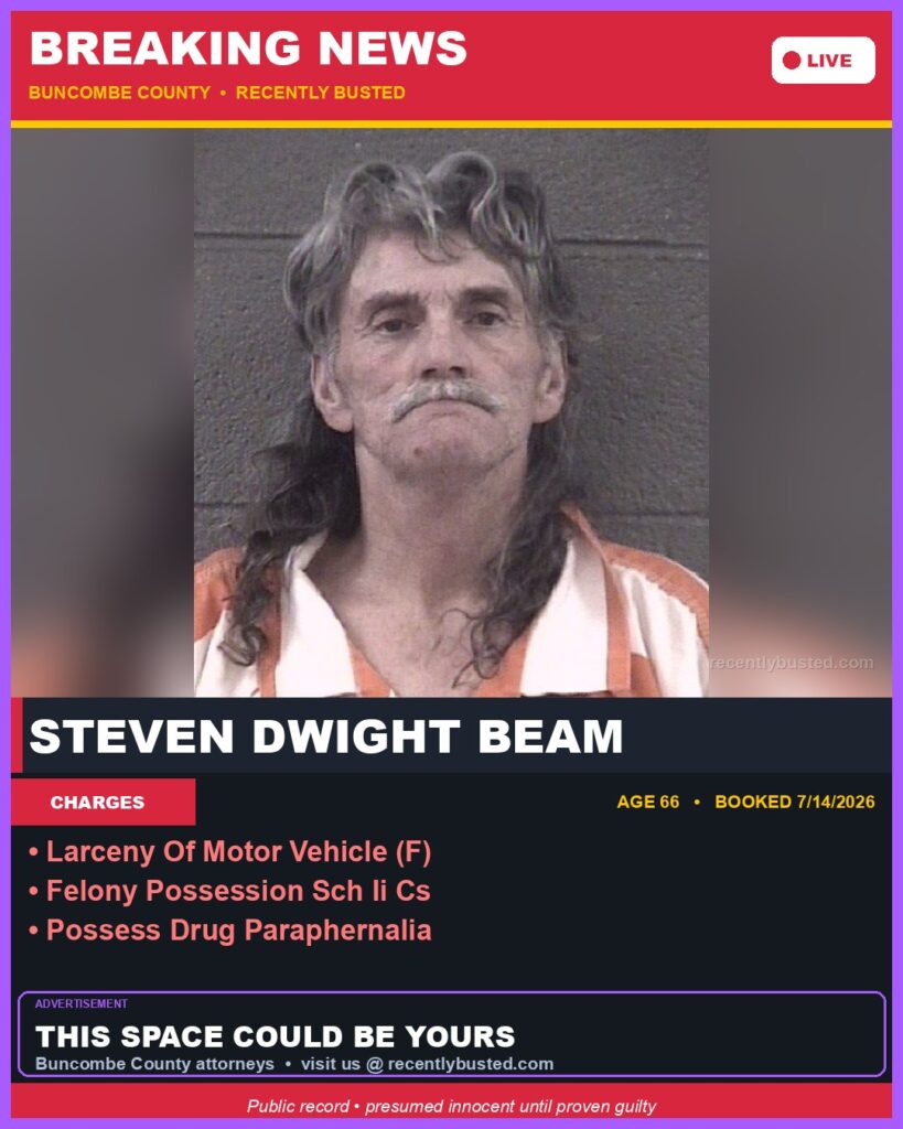 Booking photo of STEVEN DWIGHT BEAM